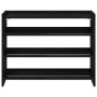 Mueble zapatero madera contrachapada negro 80x25x62 cm de , Zapateros y organizadores de calzado - Ref: Foro24-859915, Precio...
