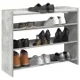 Mueble zapatero madera contrachapada gris hormigón 80x25x62 cm by , Shoe racks and shoe organizers - Ref: Foro24-859917, Pric...