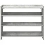 Mueble zapatero madera contrachapada gris hormigón 80x25x62 cm by , Shoe racks and shoe organizers - Ref: Foro24-859917, Pric...