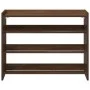 Mueble zapatero madera contrachapada marrón roble 80x25x62 cm von , Schuhregale und Schuhorganisatoren - Ref: Foro24-859920, ...