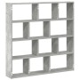 Estante cubo de pared 12 compartimentos madera gris hormigón by , Shelves and shelves - Ref: Foro24-860007, Price: 62,79 €, D...