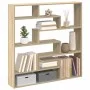 Estante cubo de pared 7 compartimentos madera roble Sonoma by , Shelves and shelves - Ref: Foro24-860024, Price: 66,11 €, Dis...