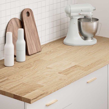 Encimera de cocina rectangular madera maciza roble by , Table tops - Ref: Foro24-4009000, Price: 147,27 €, Discount: %