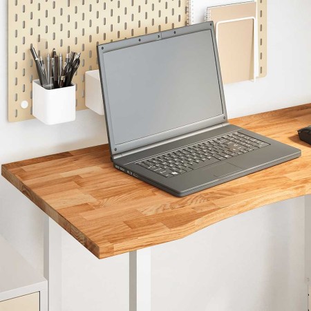 Tablero escritorio rectangular madera maciza roble marrón claro by , Table tops - Ref: Foro24-4009023, Price: 97,95 €, Discou...