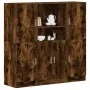 Set de muebles de cocina 3 pzas madera ingeniería roble ahumado von , Regale und Regale - Ref: Foro24-3324155, Preis: 265,92 ...