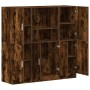 Set de muebles de cocina 3 pzas madera ingeniería roble ahumado by , Shelves and shelves - Ref: Foro24-3324155, Price: 271,15...