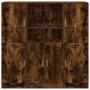 Set de muebles de cocina 3 pzas madera ingeniería roble ahumado by , Shelves and shelves - Ref: Foro24-3324155, Price: 271,15...