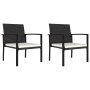 Garten-Esszimmerstühle, 2 Einheiten, schwarzes synthetisches Rattan von vidaXL, Gartenstühle - Ref: Foro24-315110, Preis: 69,...
