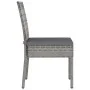 Gartenesszimmerstühle, 4 Stück, graues Kunststoff-Rattan von vidaXL, Gartenstühle - Ref: Foro24-315109, Preis: 155,63 €, Raba...