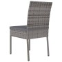 Gartenesszimmerstühle, 4 Stück, graues Kunststoff-Rattan von vidaXL, Gartenstühle - Ref: Foro24-315109, Preis: 157,58 €, Raba...