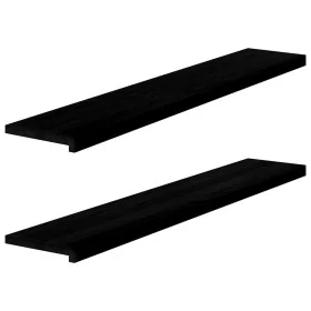 Alféizares de ventana 2 uds madera maciza roble marrón oscuro by , Stair mats - Ref: Foro24-4009187, Price: 98,02 €, Discount: %