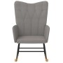 Silla mecedora de tela gris taupe von , Schaukelstühle - Ref: Foro24-327620, Preis: 120,24 €, Rabatt: %