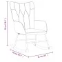 Silla mecedora de tela gris taupe de , Mecedoras - Ref: Foro24-327620, Precio: 118,30 €, Descuento: %