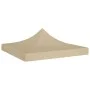 Techo de carpa para celebraciones beige 2x2 m 270 g/m² de vidaXL, Cubiertas para carpas y cenadores - Ref: Foro24-315340, Pre...