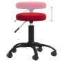 Silla de oficina giratoria de terciopelo rojo tinto von , Bürostühle - Ref: Foro24-333180, Preis: 54,01 €, Rabatt: %