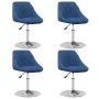 Sillas de comedor giratorias 4 unidades terciopelo azul de , Sillas de comedor - Ref: Foro24-3088762, Precio: 228,85 €, Descu...