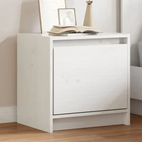 Mesita de noche madera maciza de mango blanco 40x30,5x40 cm von , Nachttische - Ref: Foro24-808115, Preis: 36,25 €, Rabatt: %