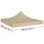 Techo de carpa para celebraciones beige 2x2 m 270 g/m² de vidaXL, Cubiertas para carpas y cenadores - Ref: Foro24-315340, Pre...
