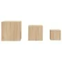 Mesas auxiliares 3 pzas madera contrachapada color roble Sonoma by , Side tables - Ref: Foro24-808588, Price: 67,65 €, Discou...