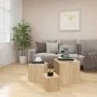 Mesas auxiliares 3 pzas madera contrachapada color roble Sonoma by , Side tables - Ref: Foro24-808588, Price: 67,65 €, Discou...
