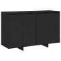 Aparador de madera contrachapada negro 120x41x75 cm by , Sideboards - Ref: Foro24-809603, Price: 141,87 €, Discount: %
