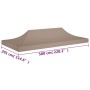 Zelt Dach für Feiern in Grau-Taupe 6x3 m 270 g/m² von vidaXL, Abdeckungen für Zelte und Pavillons - Ref: Foro24-315330, Preis...