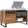 Mueble para discos madera ingeniería envejecida 84,5x38x48 cm by , CD and DVD storage - Ref: Foro24-857244, Price: 77,48 €, D...