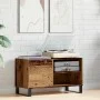 Mueble para discos madera ingeniería envejecida 84,5x38x48 cm by , CD and DVD storage - Ref: Foro24-857244, Price: 77,48 €, D...