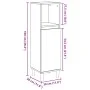 Armario de baño madera de ingeniería roble artisan 30x30x100 cm by , Bathroom furniture - Ref: Foro24-857109, Price: 59,53 €,...