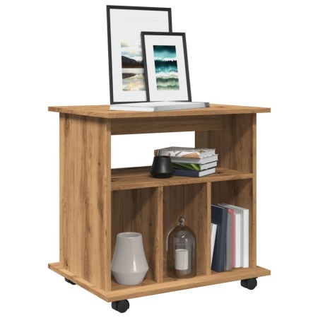 Armario con ruedas madera ingeniería roble artisan 60x45x60 cm von , Schließfächer und Lagerschränke - Ref: Foro24-856663, Pr...