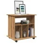 Armario con ruedas madera ingeniería roble artisan 60x45x60 cm by , Lockers and storage cabinets - Ref: Foro24-856663, Price:...