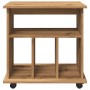 Armario con ruedas madera ingeniería roble artisan 60x45x60 cm von , Schließfächer und Lagerschränke - Ref: Foro24-856663, Pr...