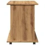 Armario con ruedas madera ingeniería roble artisan 60x45x60 cm by , Lockers and storage cabinets - Ref: Foro24-856663, Price:...