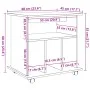 Armario con ruedas madera ingeniería roble artisan 60x45x60 cm by , Lockers and storage cabinets - Ref: Foro24-856663, Price:...
