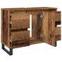 Mueble de lavabo madera de ingeniería envejecida 80x33x60 cm von , Badezimmerwaschtische - Ref: Foro24-857238, Preis: 117,29 ...