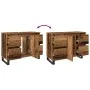 Mueble de lavabo madera de ingeniería envejecida 80x33x60 cm de , Tocadores de baño - Ref: Foro24-857238, Precio: 111,07 €, D...