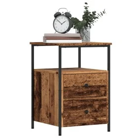 Mesitas de noche 2 uds madera envejecida 34x35,5x50 cm by , Nightstands - Ref: Foro24-857259, Price: 90,39 €, Discount: %