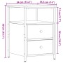 Mesitas de noche 2 uds madera envejecida 34x35,5x50 cm de , Mesitas de noche - Ref: Foro24-857259, Precio: 93,69 €, Descuento: %