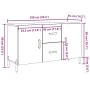 Aparador de madera de ingeniería envejecida 100x36x60 cm de , Aparadores - Ref: Foro24-857320, Precio: 107,40 €, Descuento: %