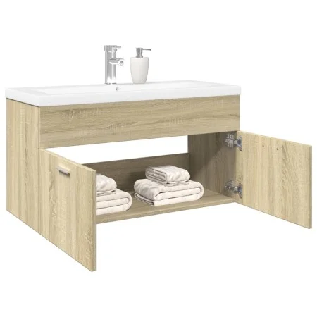 Mueble de baño con lavabo integrado roble Sonoma by , Bathroom furniture - Ref: Foro24-3324985, Price: 206,06 €, Discount: %