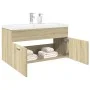 Mueble de baño con lavabo integrado roble Sonoma by , Bathroom furniture - Ref: Foro24-3324985, Price: 206,06 €, Discount: %