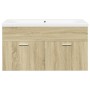 Mueble de baño con lavabo integrado roble Sonoma by , Bathroom furniture - Ref: Foro24-3324985, Price: 221,36 €, Discount: %