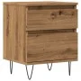 Mesita de noche madera de ingeniería roble artisian 40x35x50 cm by , Nightstands - Ref: Foro24-857418, Price: 48,70 €, Discou...