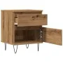 Mesita de noche madera de ingeniería roble artisian 40x35x50 cm by , Nightstands - Ref: Foro24-857418, Price: 48,70 €, Discou...