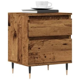 Mesitas de noche 2 uds madera ingeniería envejecida 40x35x50 cm by , Nightstands - Ref: Foro24-857397, Price: 83,49 €, Discou...