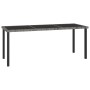 Gray synthetic rattan garden dining table 180x70x73 cm by vidaXL, Garden tables - Ref: Foro24-315119, Price: 151,78 €, Discou...