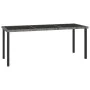 Gray synthetic rattan garden dining table 180x70x73 cm by vidaXL, Garden tables - Ref: Foro24-315119, Price: 150,16 €, Discou...