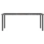 Gray synthetic rattan garden dining table 180x70x73 cm by vidaXL, Garden tables - Ref: Foro24-315119, Price: 150,16 €, Discou...