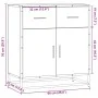 Aparador madera ingeniería roble marrón 68x35x76 cm von , Sideboards - Ref: Foro24-848983, Preis: 84,85 €, Rabatt: %