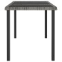 Gray synthetic rattan garden dining table 180x70x73 cm by vidaXL, Garden tables - Ref: Foro24-315119, Price: 151,78 €, Discou...